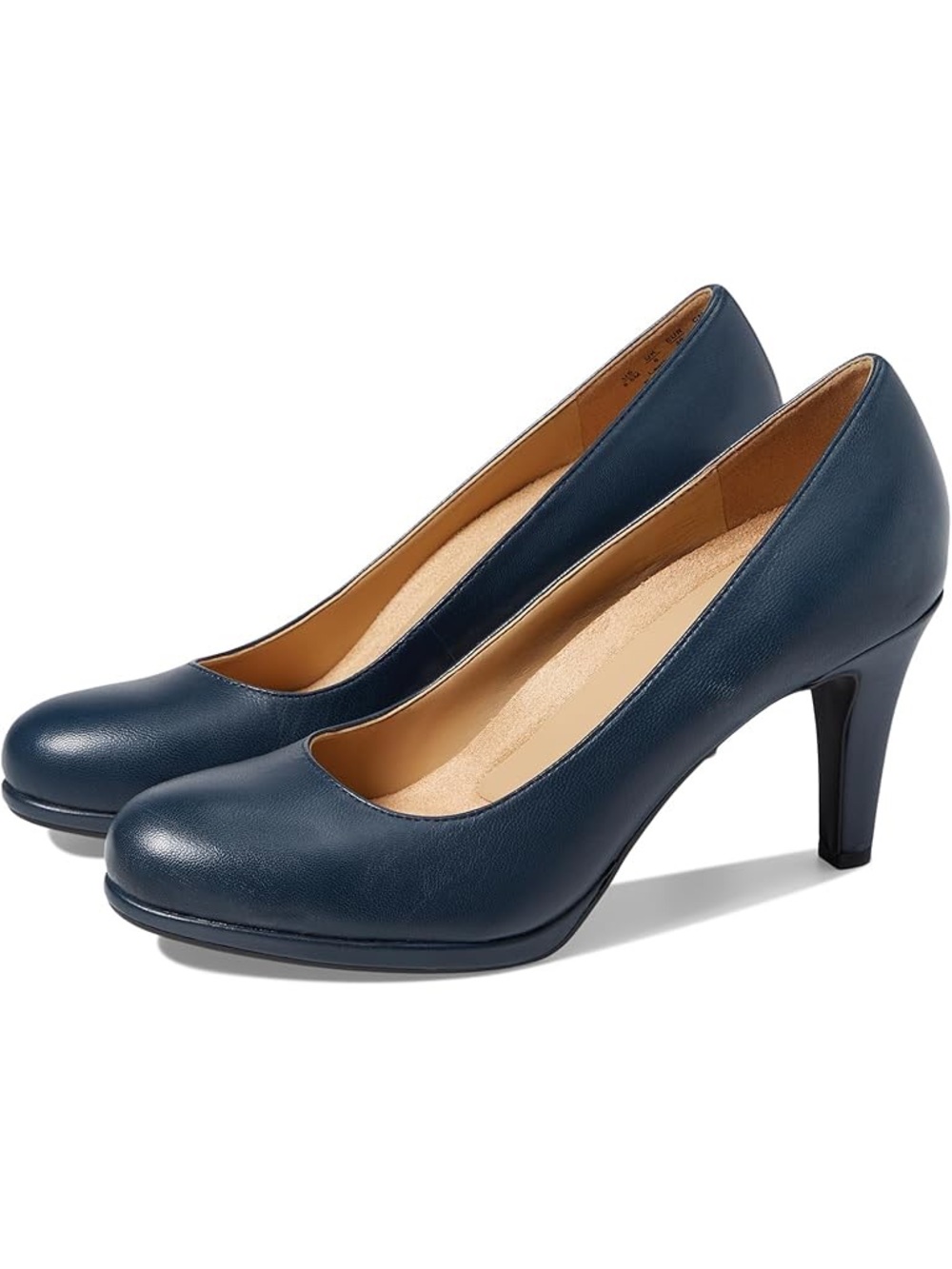 Naturalizer Navy Blue Round-Toe Mid Heel Pumps